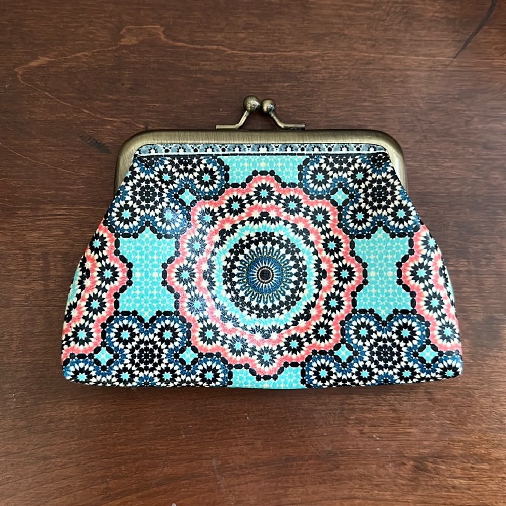 Large Multicolour Coin Purse/Card Holder Purchased from Moroccan Souks